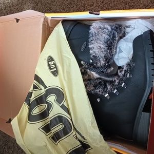 WOMEN'S LUGZ ADORE FUR LACE-UP BOOTS